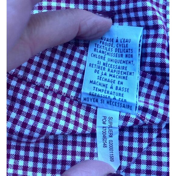 Ralph Lauren Men’s Slim Fit Stretch Oxford Gingham Button Down Shirt - Size XL - Picture 8 of 9